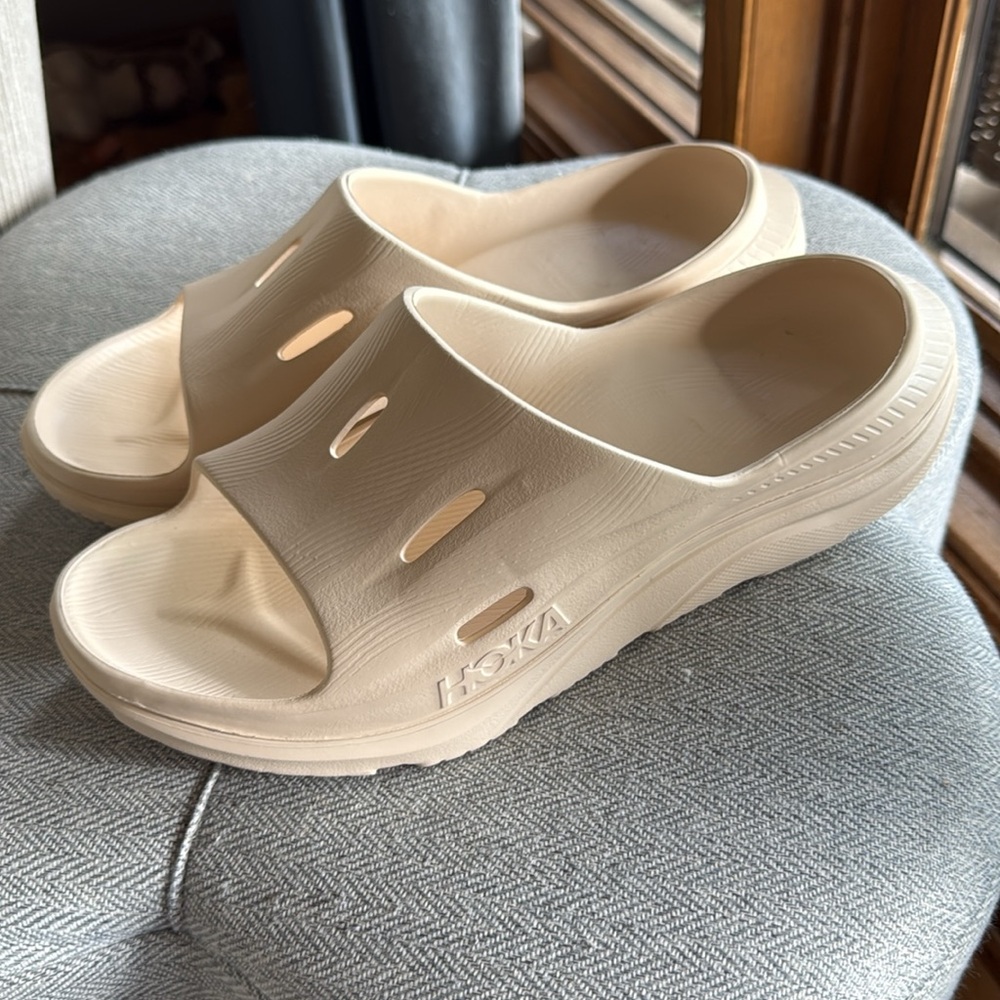 Hoka Cream Slide Sandals - Picture 3 of 6